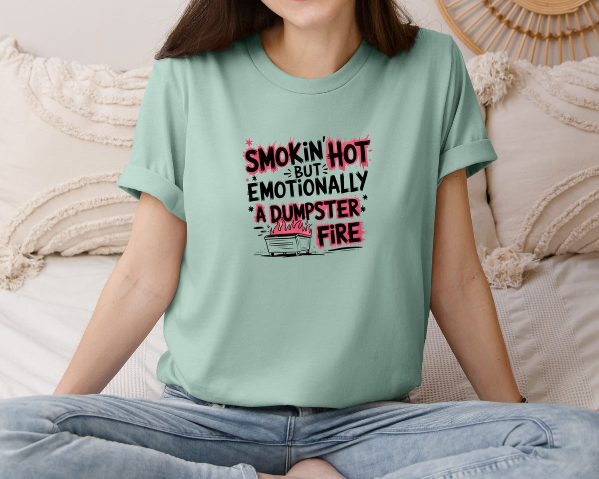 brand:Bella Canvas|color:Dusty Blue|Snarky Sarcastic Mental Health Graphic T-Shirt