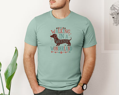 brand:Bella Canvas|color:Dusty Blue|Funny Christmas Dog Saying 3 Graphic T-Shirt