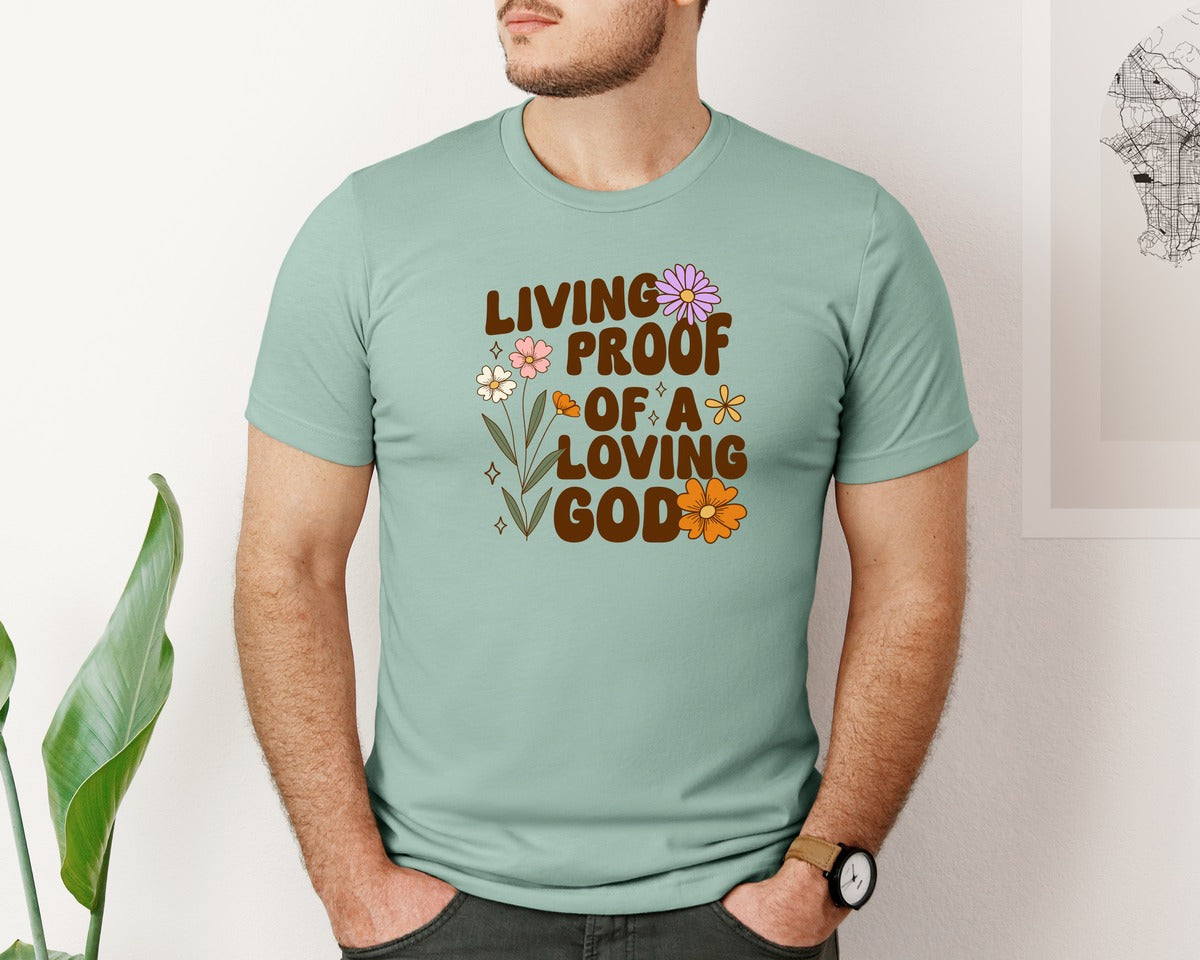 brand:Bella Canvas|color:Dusty Blue|Vintage Christian Scripture 2 Graphic T-Shirt