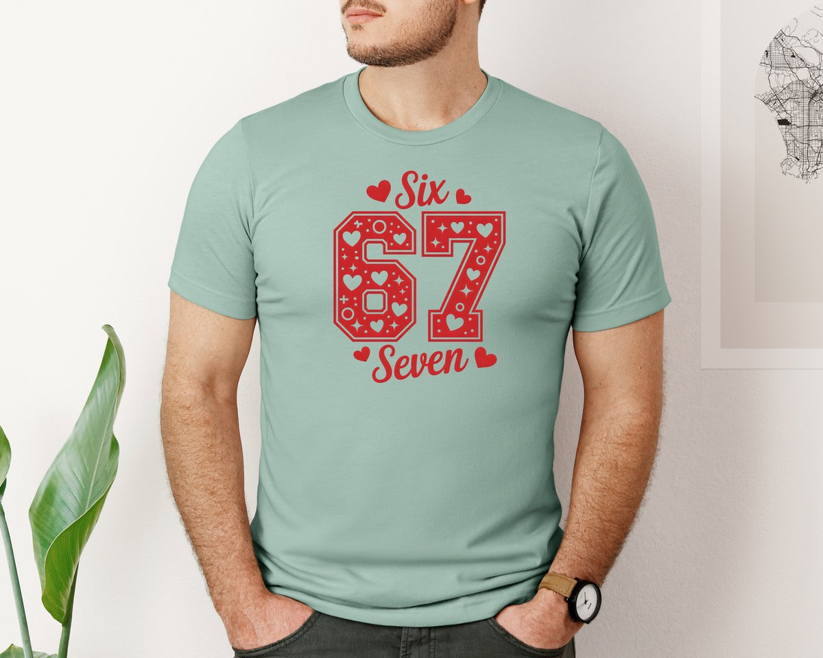 brand:Bella Canvas|color:Dusty Blue|Valentine Meme Funny Humor 67 2 Graphic T-Shirt