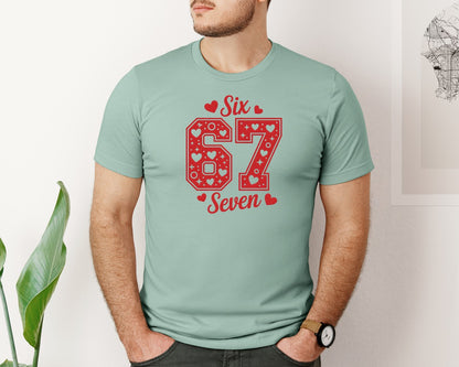brand:Bella Canvas|color:Dusty Blue|Valentine Meme Funny Humor 67 2 Graphic T-Shirt