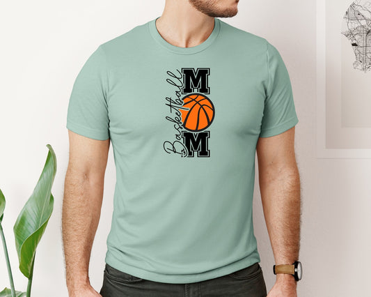 Basketball Mom Coquette Bow 2 Graphic T-Shirt