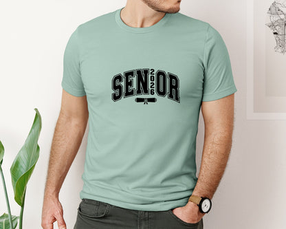 brand:Bella Canvas|color:Dusty Blue|Senior 2026 Graduation Graduate Grad Cap Graphic T-Shirt