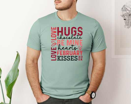 Happy Valentines Day Pngsleeve Graphic T-Shirt