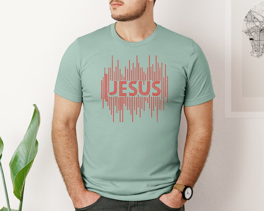 Jesus Rhinestone Design 63 Graphic T-Shirt