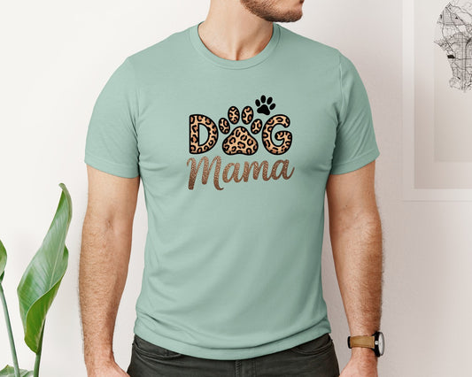 Leopard Print Dog Mama 4 Graphic T-Shirt