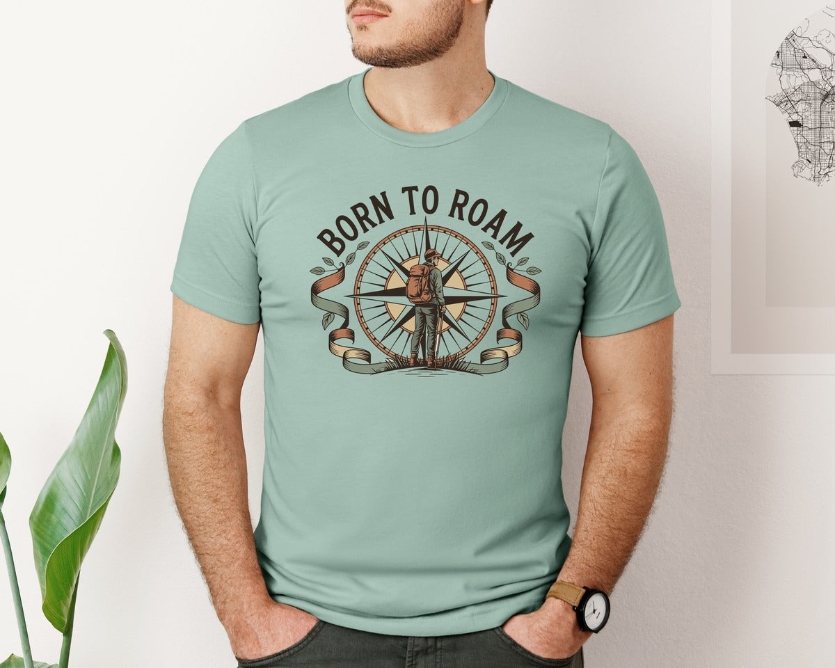 brand:Bella Canvas|color:Dusty Blue|Camping T Shirt Design 777 Graphic T-Shirt