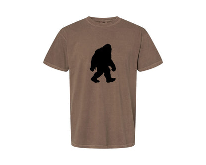 brand:Comfort Colors|color:Espresso|Bigfoot Sasquatch Figure Design Graphic T-Shirt
