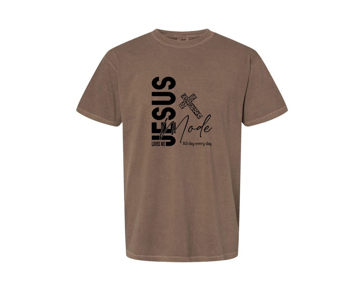 brand:Comfort Colors|color:Espresso|Jesus Loves Me Love Like Jesus Graphic T-Shirt