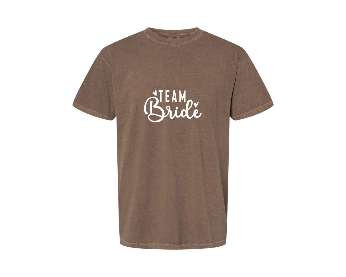 brand:Comfort Colors|color:Espresso|Team Bride Bride 2 Graphic T-Shirt