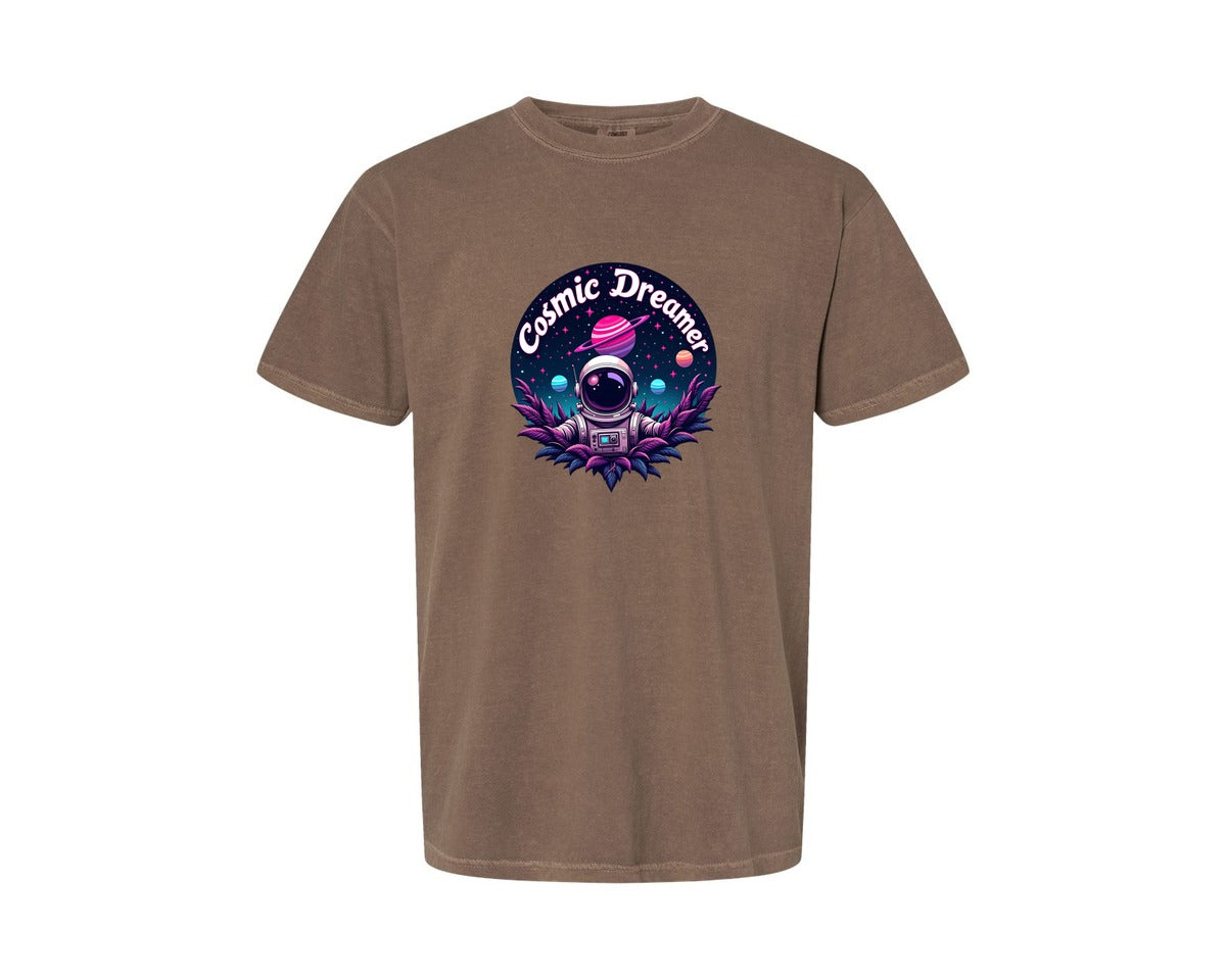 brand:Comfort Colors|color:Espresso|Cosmic Dreamer T Shirt Design Graphic T-Shirt