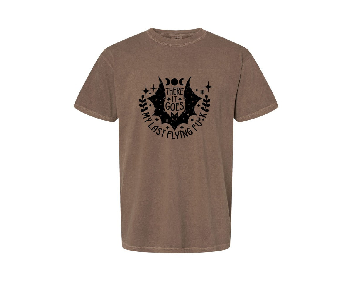 brand:Comfort Colors|color:Espresso|There It Goes My Last Flying Fck 2 Graphic T-Shirt