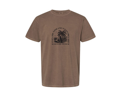 brand:Comfort Colors|color:Espresso|Wind And Waves Obey Him Mark 441 Graphic T-Shirt