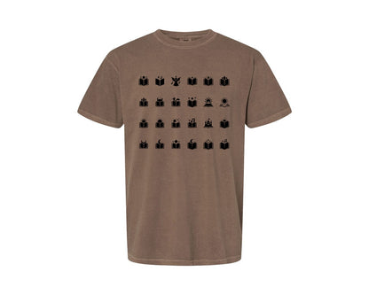 brand:Comfort Colors|color:Espresso|Open Book With Fantasy Graphic T-Shirt