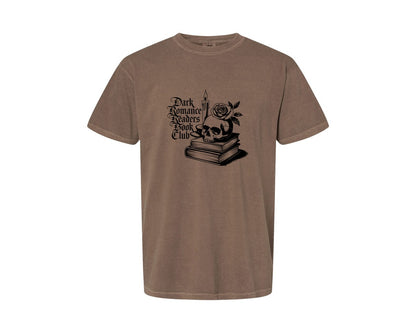 brand:Comfort Colors|color:Espresso|Dark Romance Readers Book Club T Shi Graphic T-Shirt