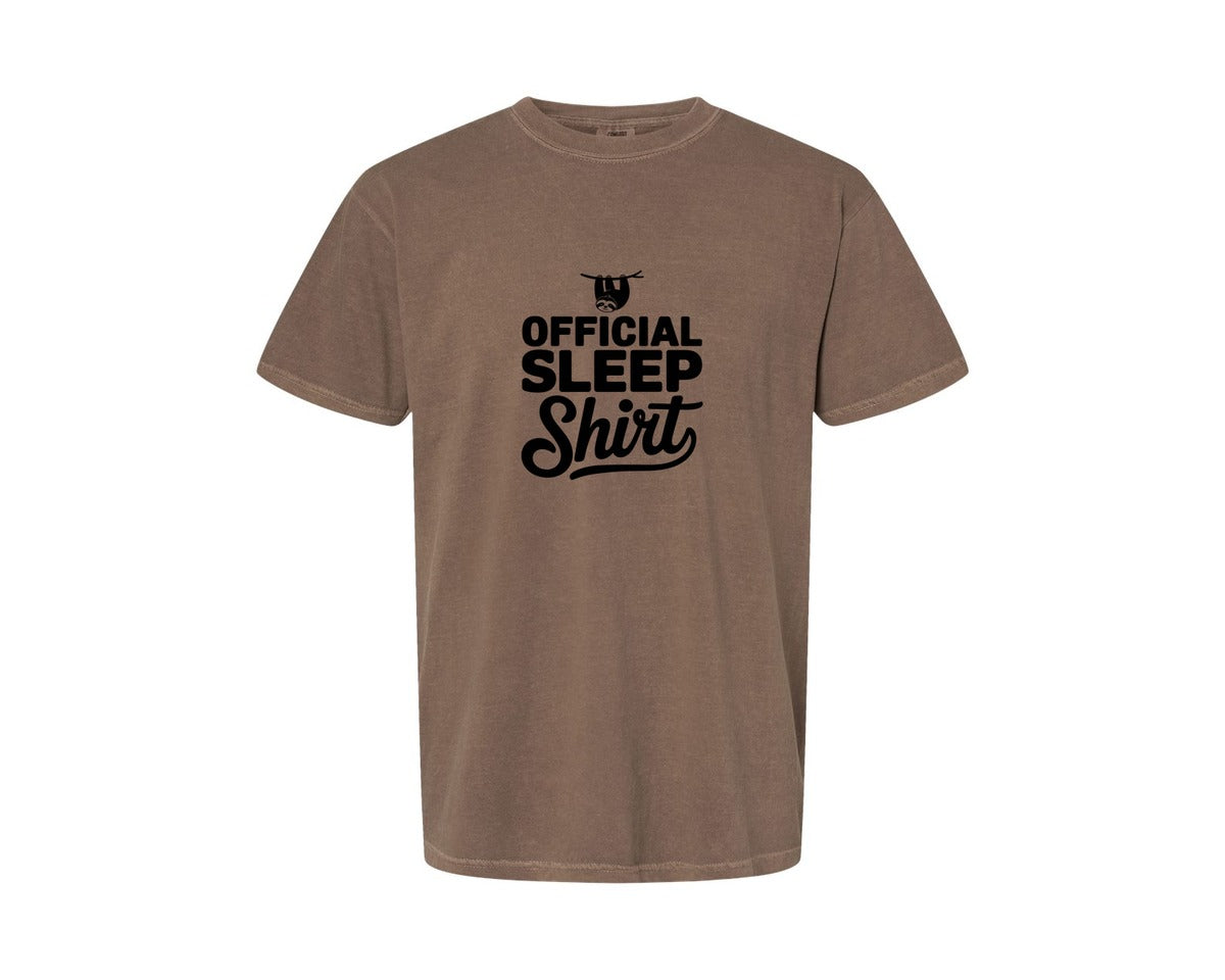 brand:Comfort Colors|color:Espresso|Official Sleep Shirt T Shirt Graphic T-Shirt