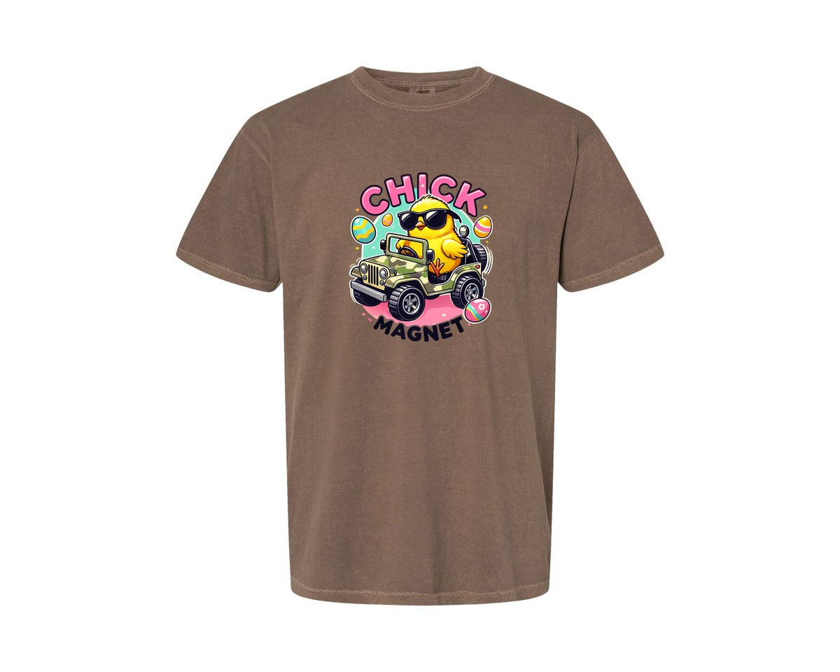 brand:Comfort Colors|color:Espresso|Chick Magnet Easter Chick Cool Graphic T-Shirt