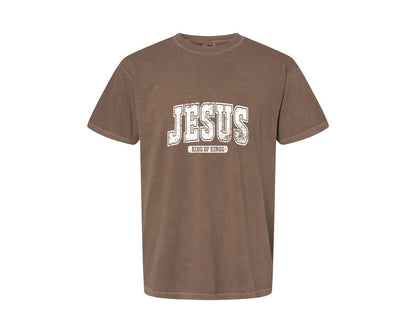 brand:Comfort Colors|color:Espresso|Jesus King Of Kings Christian S Graphic T-Shirt