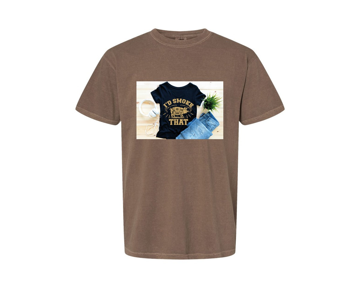 brand:Comfort Colors|color:Espresso|Id Smoke That 26 Graphic T-Shirt