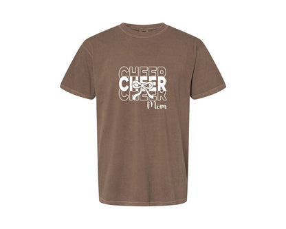brand:Comfort Colors|color:Espresso|Cheer Mom Cheerleader 2 Graphic T-Shirt