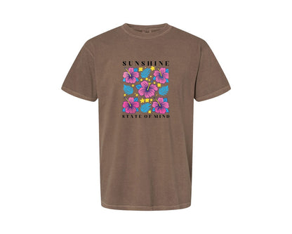 brand:Comfort Colors|color:Espresso|Sunshine State Of Mind Summer Graphic T-Shirt
