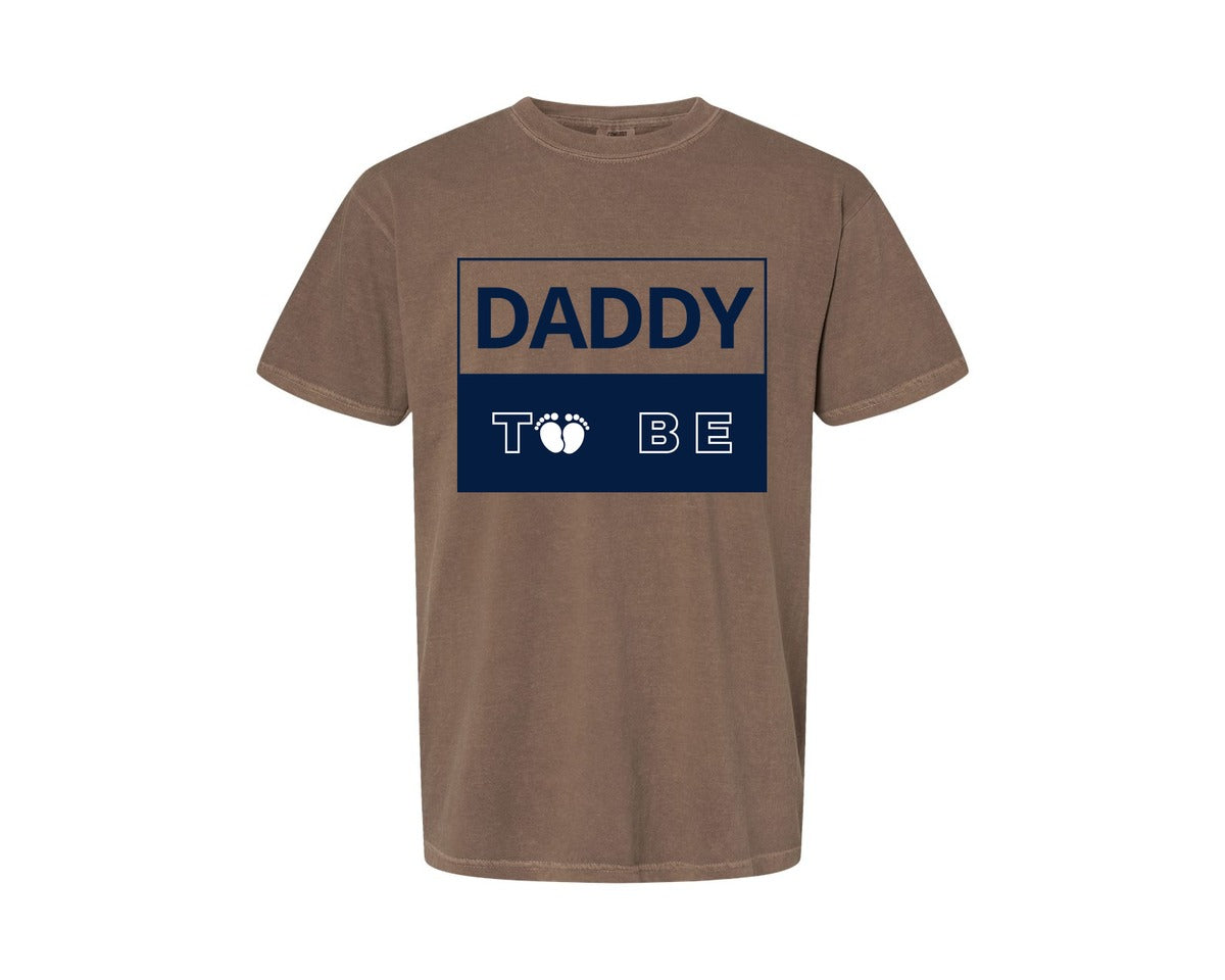 brand:Comfort Colors|color:Espresso|Daddy To Be Pregnancy Announcement 2 Graphic T-Shirt