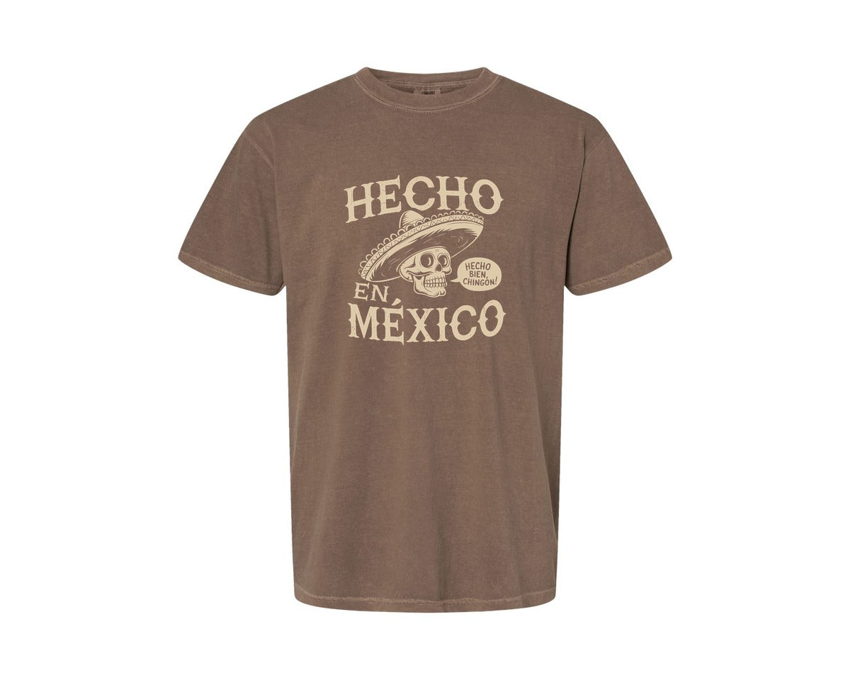 brand:Comfort Colors|color:Espresso|Hecho En Mexico Mexican Chicano Pride Graphic T-Shirt