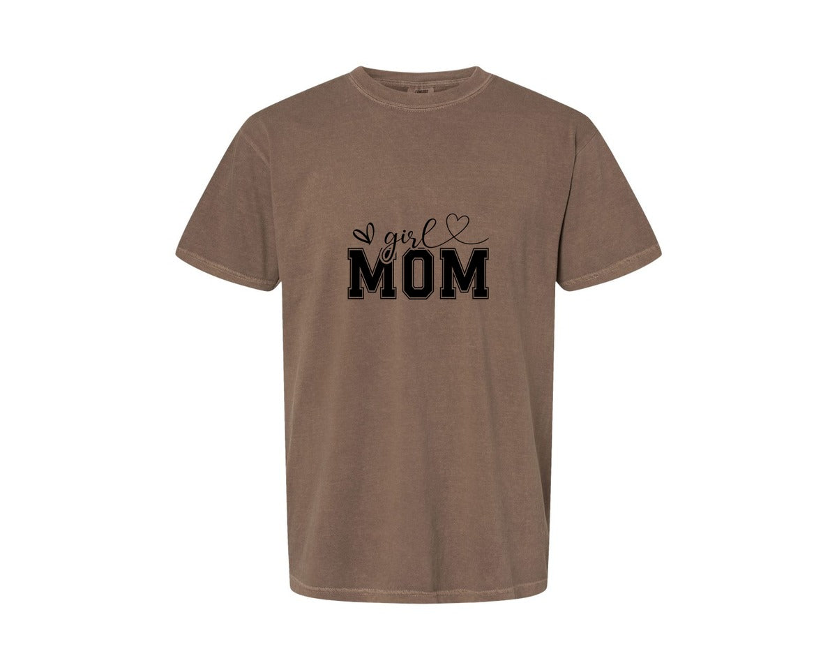 brand:Comfort Colors|color:Espresso|Girl Mom Mothers Day Mama Graphic T-Shirt