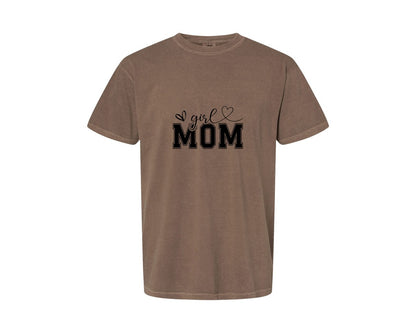 brand:Comfort Colors|color:Espresso|Girl Mom Mothers Day Mama Graphic T-Shirt