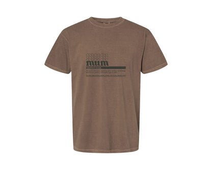 brand:Comfort Colors|color:Espresso|Mother Mum Funny Definition Graphic T-Shirt
