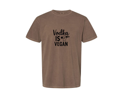 brand:Comfort Colors|color:Espresso|Vodka Is Vegan 5 Graphic T-Shirt
