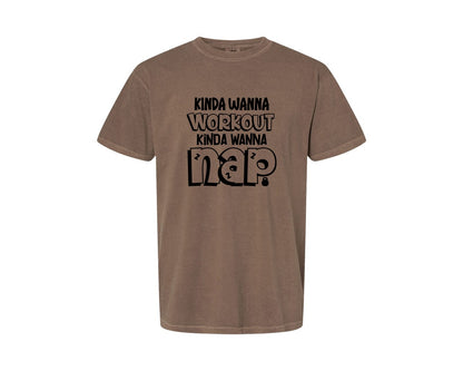 brand:Comfort Colors|color:Espresso|Workout Gym Tank Exercise Graphic T-Shirt