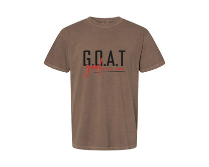brand:Comfort Colors|color:Espresso|God Over All Things Shirt Design Graphic T-Shirt