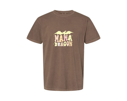 brand:Comfort Colors|color:Espresso|Mama Dragons Mothers Day Design Graphic T-Shirt