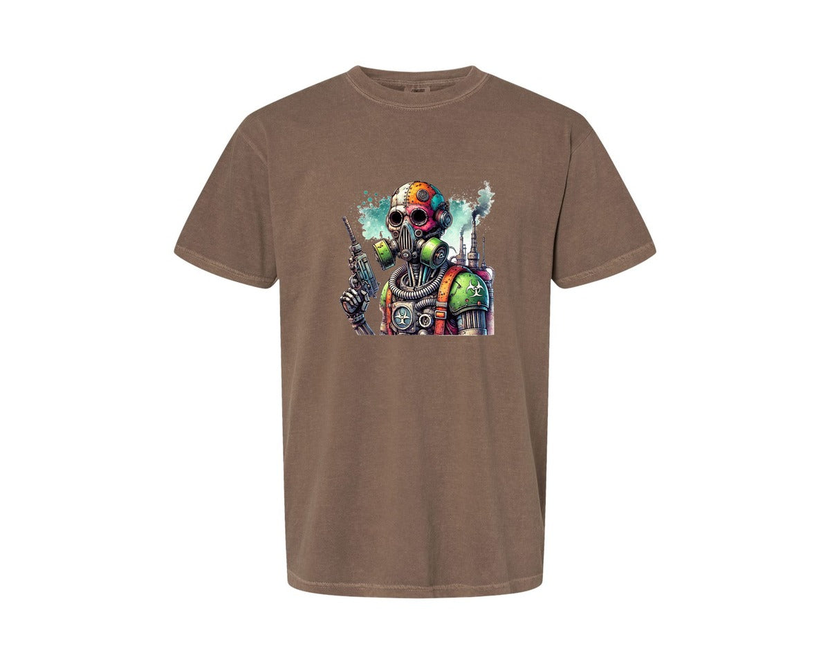brand:Comfort Colors|color:Espresso|Robot Sublimationsticker Graphic T-Shirt