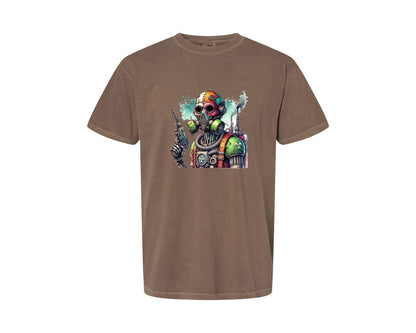 brand:Comfort Colors|color:Espresso|Robot Sublimationsticker Graphic T-Shirt