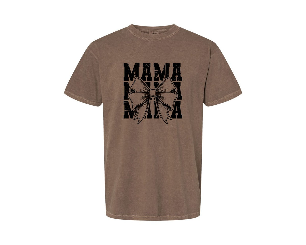 brand:Comfort Colors|color:Espresso|Mama Mom Mama Coquette Graphic T-Shirt