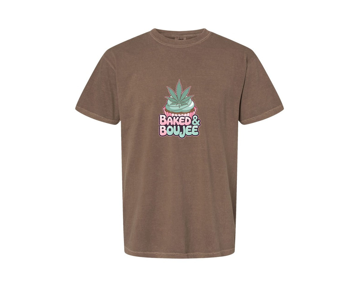 brand:Comfort Colors|color:Espresso|Baked Boujee Funny 4 Graphic T-Shirt