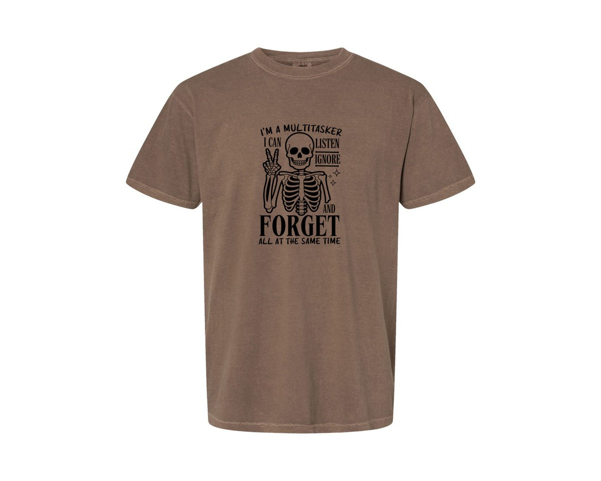 brand:Comfort Colors|color:Espresso|Im A Multitasker Office Humor Graphic T-Shirt