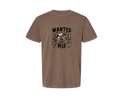 brand:Comfort Colors|color:Espresso|Western Wanted And Wild T Shirt Graphic T-Shirt