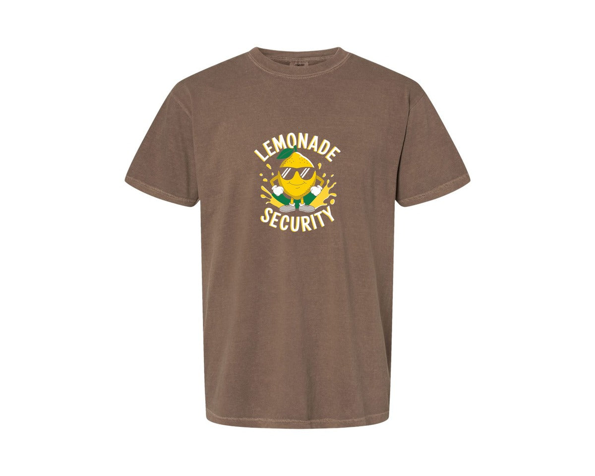 brand:Comfort Colors|color:Espresso|Lemonade Security T Shirt Design 2 Graphic T-Shirt