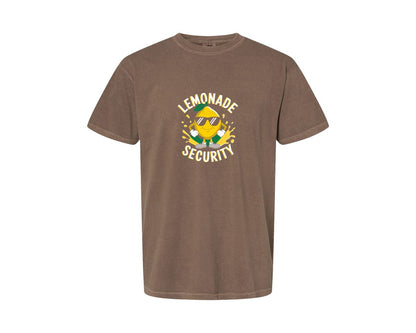 brand:Comfort Colors|color:Espresso|Lemonade Security T Shirt Design 2 Graphic T-Shirt