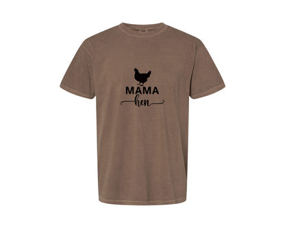 brand:Comfort Colors|color:Espresso|Mama Hen 82 Graphic T-Shirt