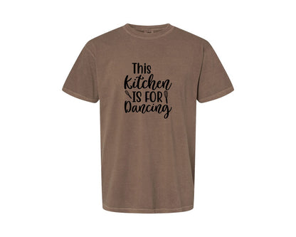 brand:Comfort Colors|color:Espresso|Home Cooking Funny Kitchen T Shirt Graphic T-Shirt