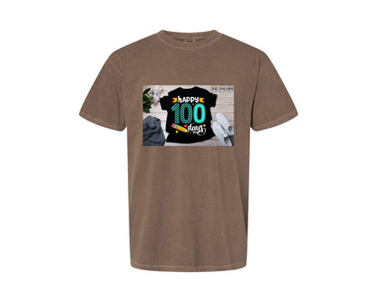 brand:Comfort Colors|color:Espresso|100 Days Of School Shirt 10 Graphic T-Shirt