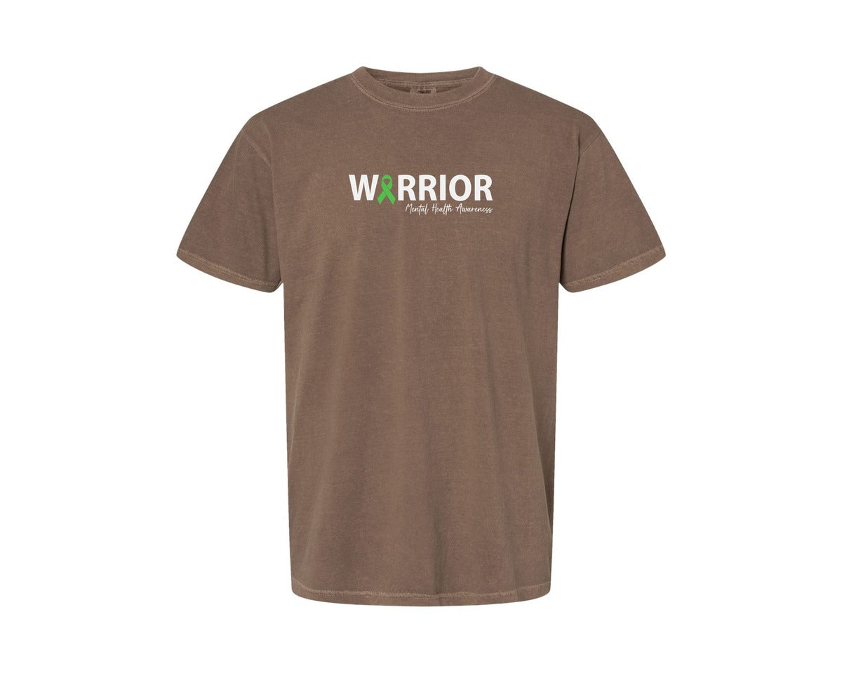 brand:Comfort Colors|color:Espresso|Mental Health Awareness Green Ribbon T S 2 Graphic T-Shirt