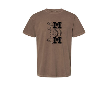 brand:Comfort Colors|color:Espresso|Baseball Mama 16 Graphic T-Shirt