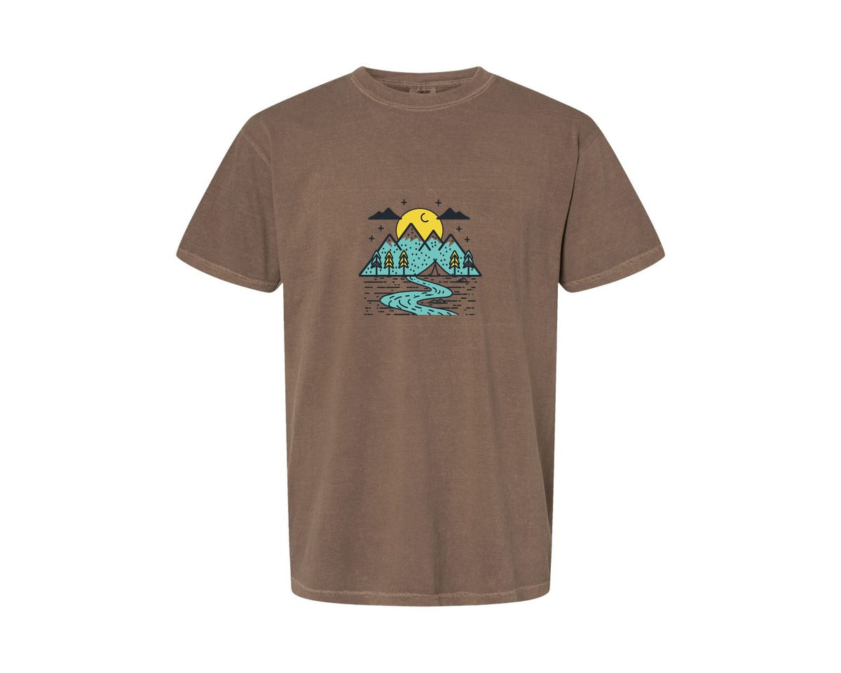 brand:Comfort Colors|color:Espresso|Camping T Shirt Vector Design 4 Graphic T-Shirt