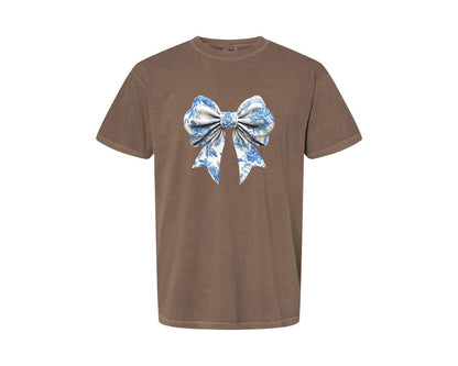 brand:Comfort Colors|color:Espresso|Bow Bow T Shirt Design Graphic T-Shirt