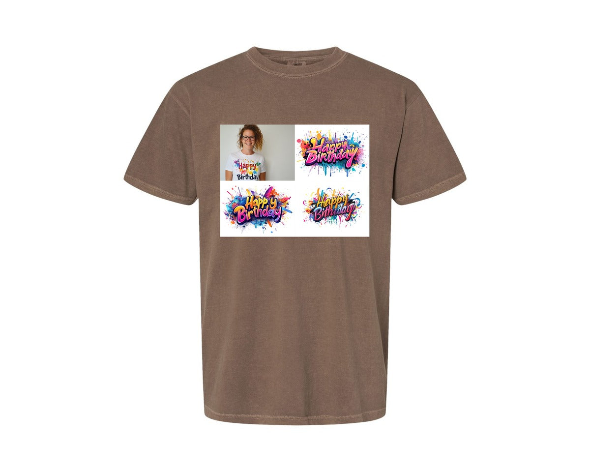 brand:Comfort Colors|color:Espresso|Happy Birthday T Shirt Design 69 Graphic T-Shirt